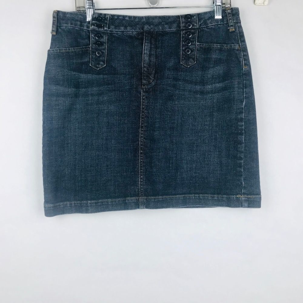 Banana Republic Blue Jean Mini Skirt